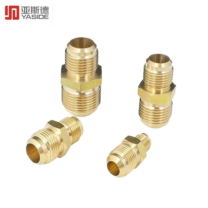 Brass CNC Machined Parts Pipe Fittings Components